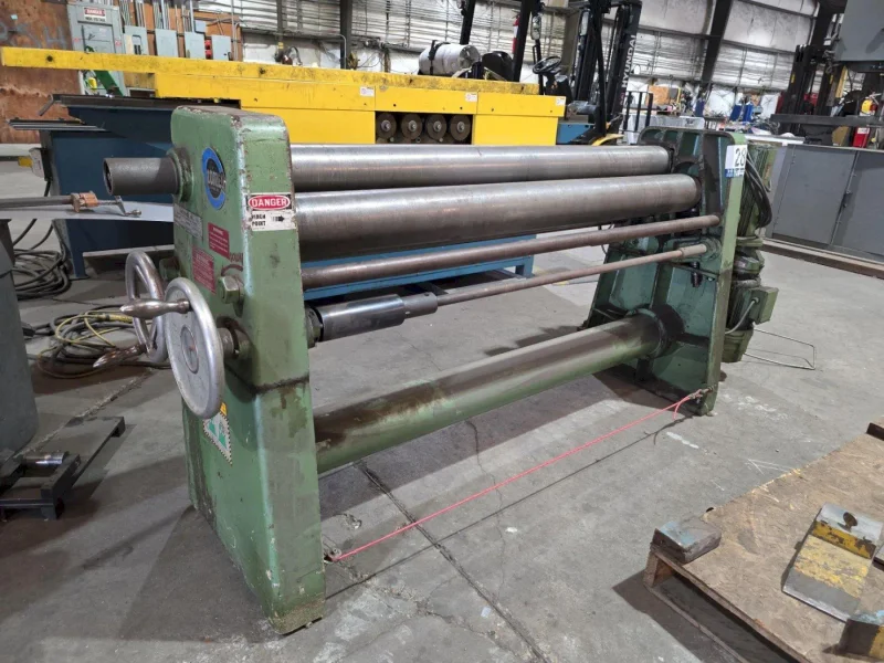60&quot; x 3/16&quot; ROUNDO MODEL AB IP130/5 PLATE ROLL, (1992): STOCK# 4123