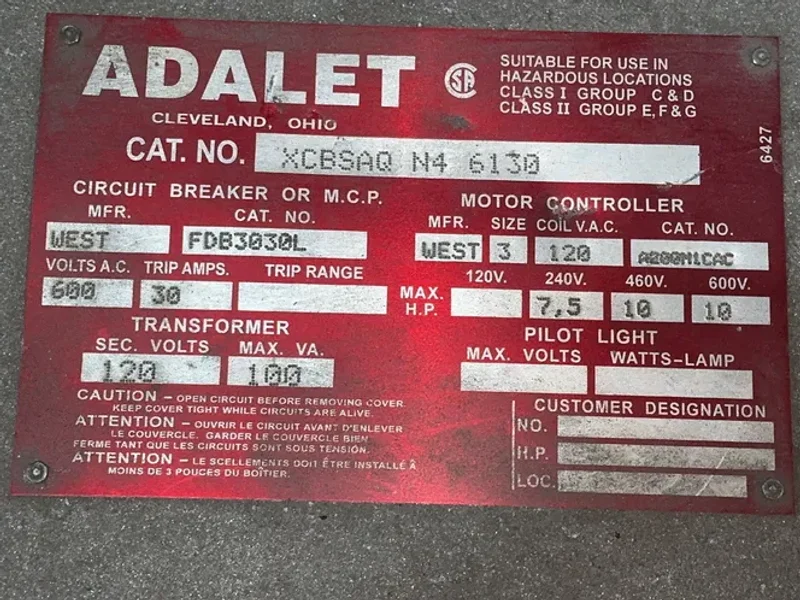 ADALET 7.5/10HP STARTER   -  XCBSAQ N4 6130