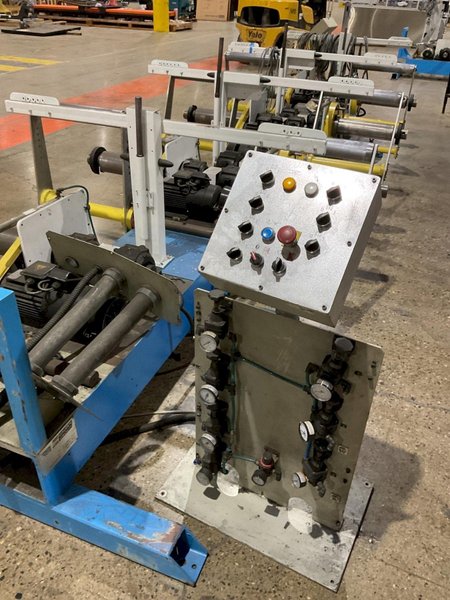 SETIC PAYOFF  220″ 7 SPINDLES 20 1/2″ LONG 5″ DIA USED W/ CONTROLS