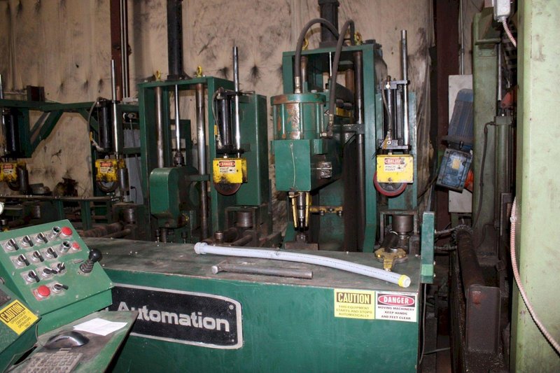 2003 CONTROLLED AUTOMATION MODEL #BFC-530 BEAM PUNCH LINE WITH PEDDINGHAUS SAW