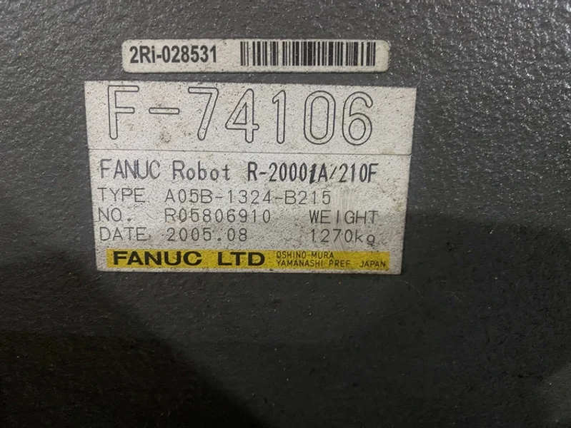 FANUC – R-2000iA/210F w/ R-J3iB Controls PARTS ONLY