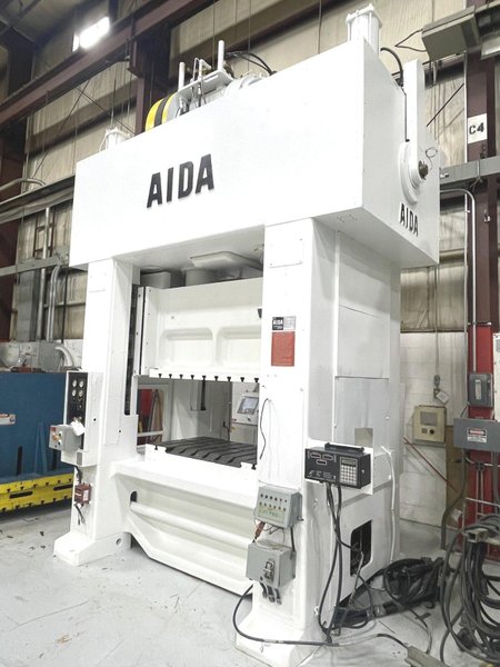 200 ton Aida Straight Side Mechanical Metal Stamping Press For Sale Model # NL2-200, Year 1986