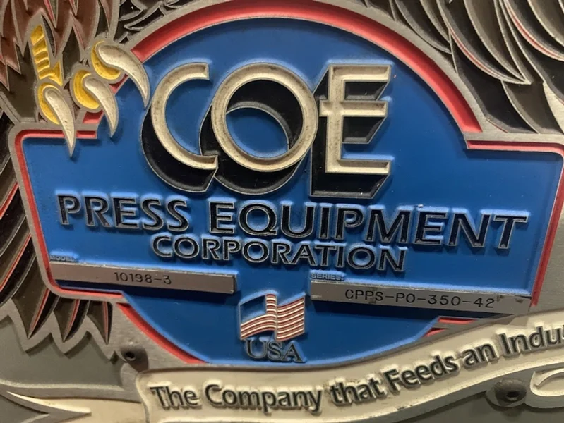 COE 15,000 LB X 42&quot; X .062&quot; SERVO FEED LINE, STOCK# 14170J