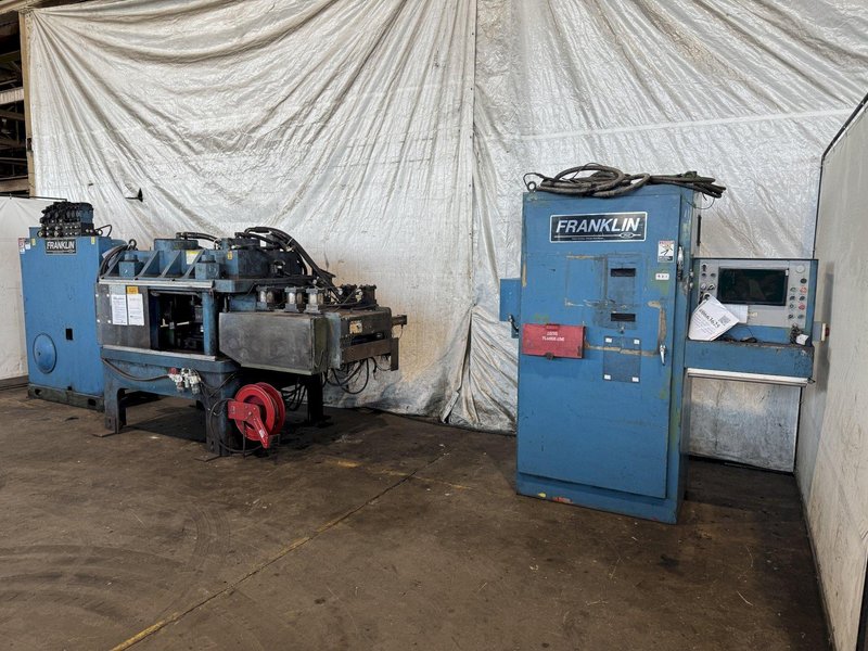 196 TON X 20” WIDTH X 1” FRANKLIN MODEL #B5196-20 AUTOMATIC FLANGE/PLATE LINE. STOCK # 0663625