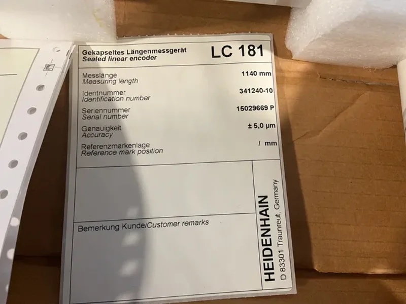 HEIDENHAIN SEALED LINEAR ENCODER   -  341240-10