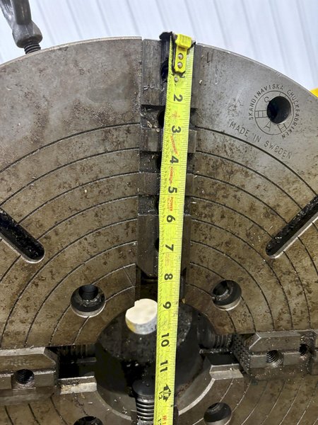 24” 4-JAW SCANDIVISKA  TYPE 1718 LATHE MACHINE CHUCK: STOCK #21774