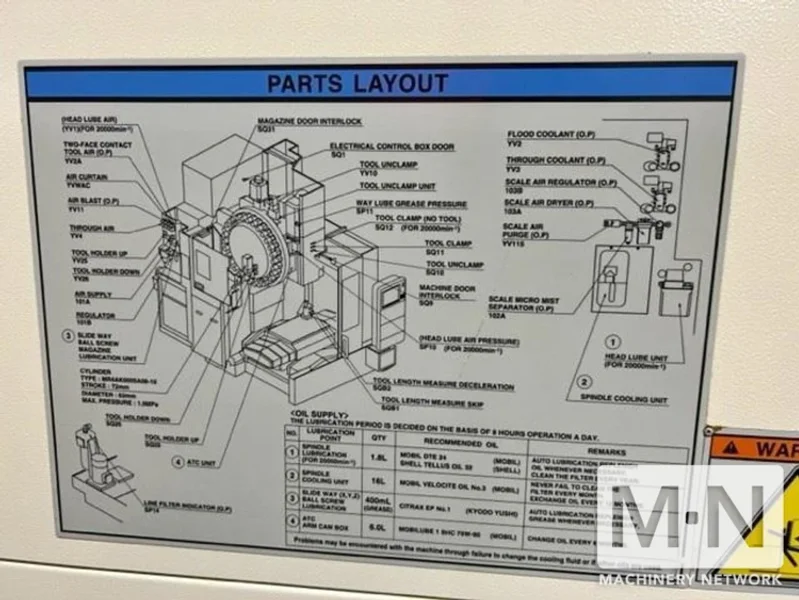 Mazak VCC 5X 20K CNC 5-Axis Vertical Machining Center, 2012
