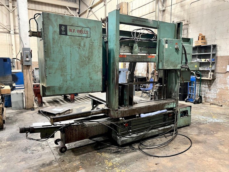 W.F. Wells 25&quot; X 40&quot; Model B-25-III Used Horizontal Dual Column Bandsaw For Sale - 1993