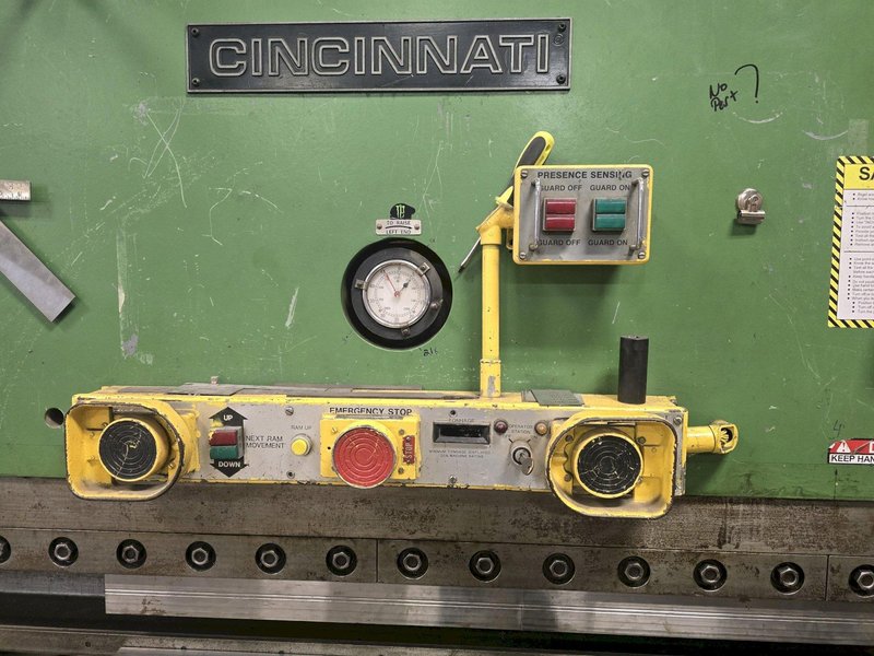90 Ton x 12’ Cincinnati AS90 x 10 Hydraulic Press Brake, 1986 – Updated Electronics and Control