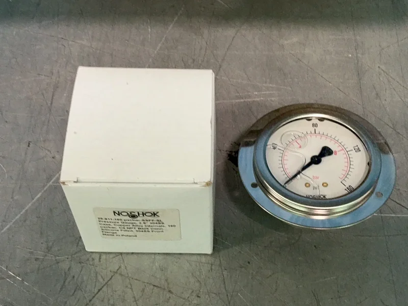 NOSHOK 0-160PSI PRESSURE GAUGES  -  25-911-160-PSI/BAR-SSFF-SL