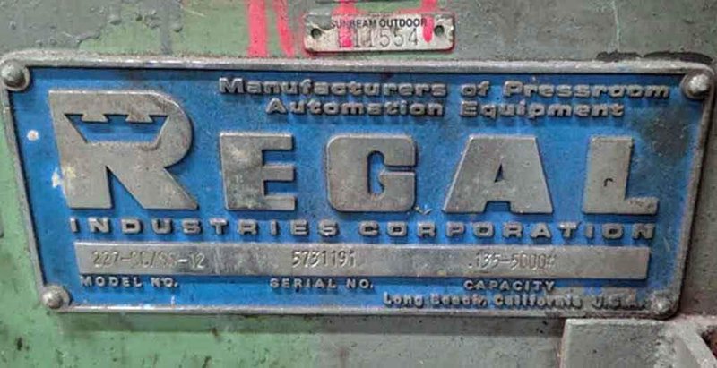 12" x 0.135" x 5,000# Regal Coil Cradle &amp; Straightener