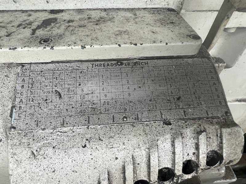 50" /130" X 230-362" LEBLOND MODEL #4025-36 HEAVY DUTY SLIDING BED GAP LATHE, 3" HOLE: STOCK #18164