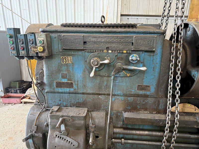 39&quot; x 35&#039; (420&quot;) LEHMANN DUAL CARRIAGE ENGINE LATHE WITH 15 HP G+P BELT GRINDING ATTACHMENT: YOBRO #24125