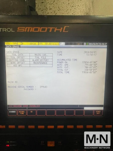 Mazak VC-300A CNC Vertical Machining Center, 2019