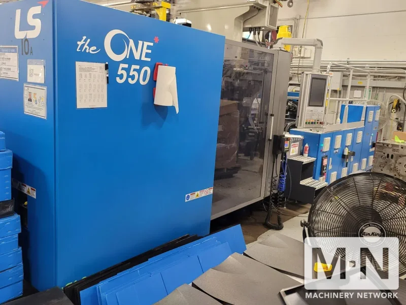 550 TON 62.9 OZ LS MTRON MODEL ONE 550i30 SERVO HYDRAULIC INJECTION MOLDING MACHINE MFG 2022 (2) AVAILABLE LOW HOURS