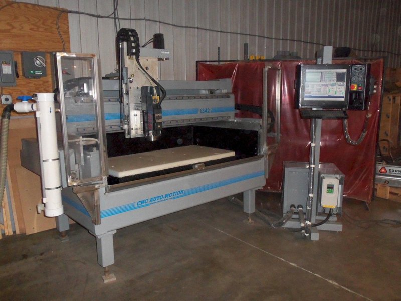 CNC Auto-Motion LS42  3-Axis CNC Limestone Gantry Router, 2019