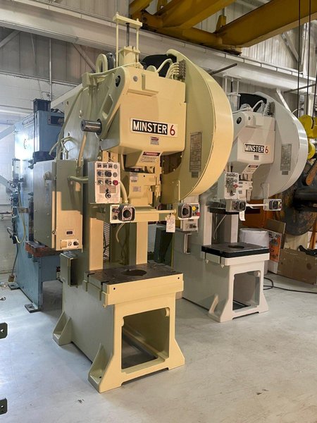 60 ton Minster #6SS OBS Flywheel Press, New 1995