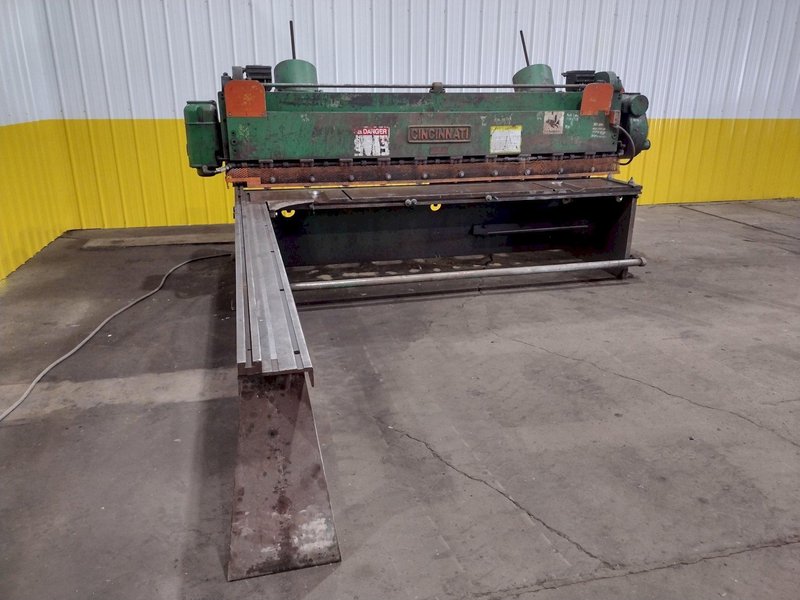 10&#039; X 1/4&quot; CINCINNATI MODEL #1810 MECHANICAL POWER SQUARING SHEAR: STOCK #19012