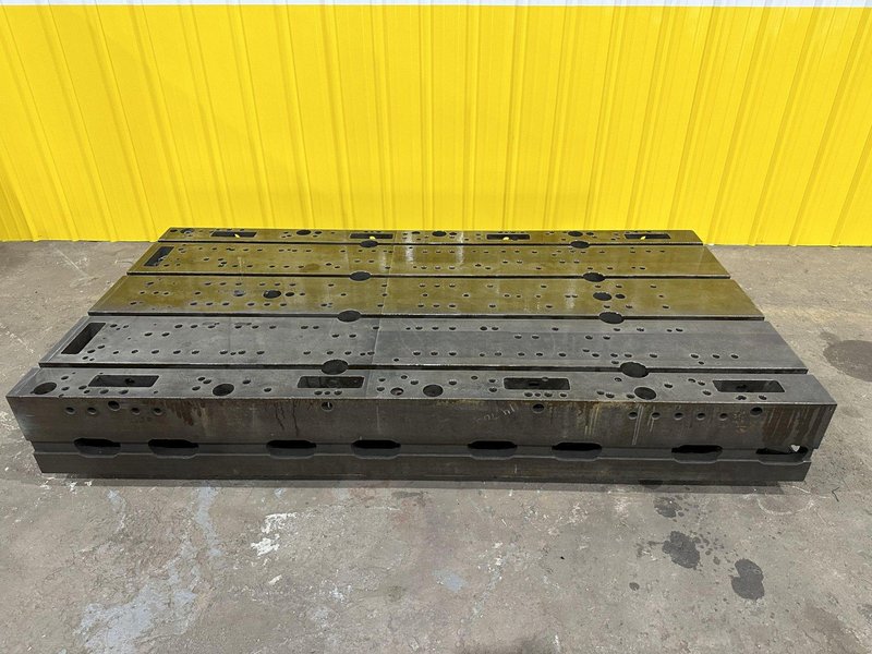 48&quot; X 92&quot; X 12&quot; T-SLOTTED LAYOUT RISER TABLE / FLOOR PLATE: STOCK #19754