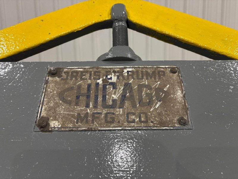 8' x 1/4" CHICAGO DREIS &amp; KRUMP POWERED APRON BRAKE: STOCK 23704