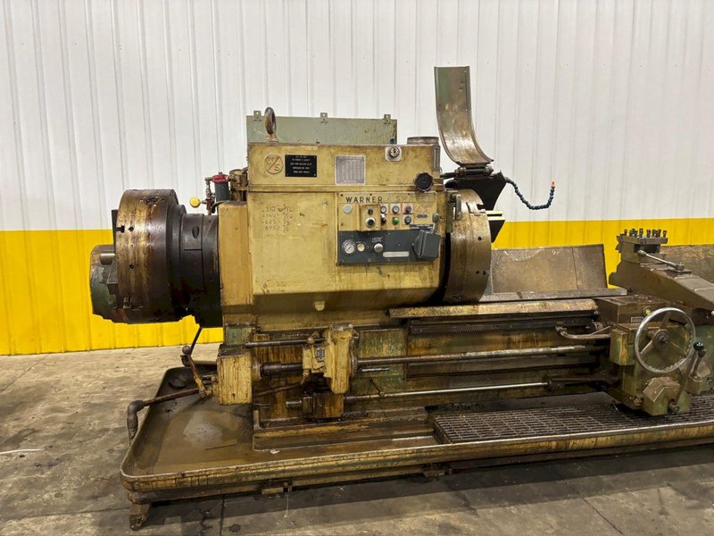 #4A WARNER &amp; SWASEY MODEL #M-3580 SQUARE HEAD 12.5&quot;
 HOLLOW SPINDLE X 144&quot; EXTENDED BED TURRET LATHE: YOBRO #24423