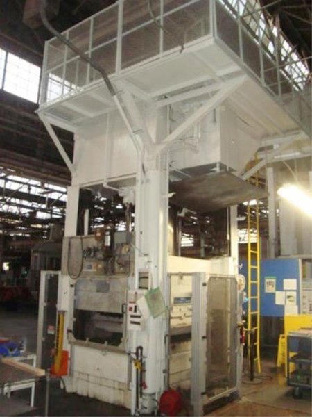 1000 TON WILLIAMS &amp; WHITE 96&quot; X 48&quot; BED 4-POST HYDRAULIC PRESS: STOCK# 15313