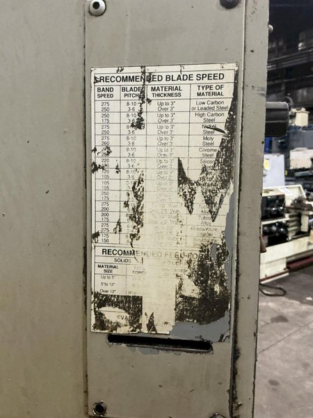 18" METALMIZER MODEL #MS2018-1 VERTICAL BANDSAW: YOBRO #25884