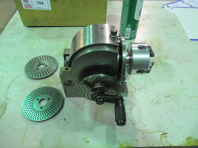 Tilting Dividing Head with Chuck and (3) Dividing Plates- Auction Item