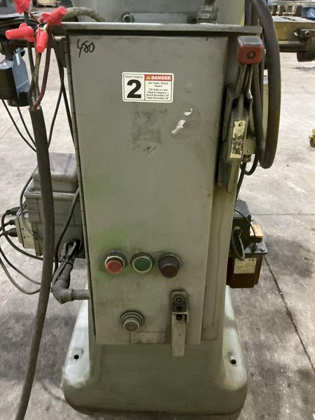 2 HP BRIDGEPORT SERIES I VERTICAL RAM TYPE KNEE MILL, WITH DRO, POWER FEEDS &amp; DRAW BAR: YOBRO #25295