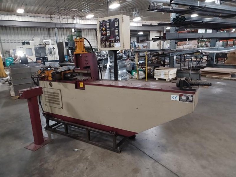 YLM CR C38A Tube End Former with 6" Stroke and Misc Dies