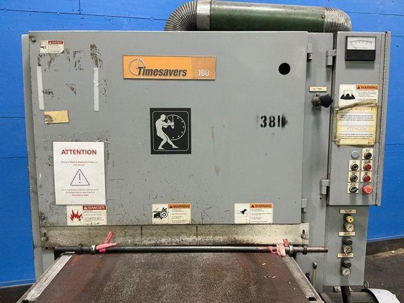 TIMESAVERS INC. 36”X50” CONVEYOR BELT WIDE BELT SANDER AND ABRASIVE FINISHER  -  137-LMPM/75