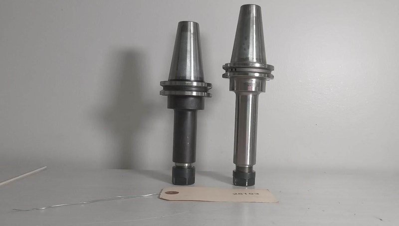 2x Extended Length ER16 Tool Holders Cat40 Erickson Accupro