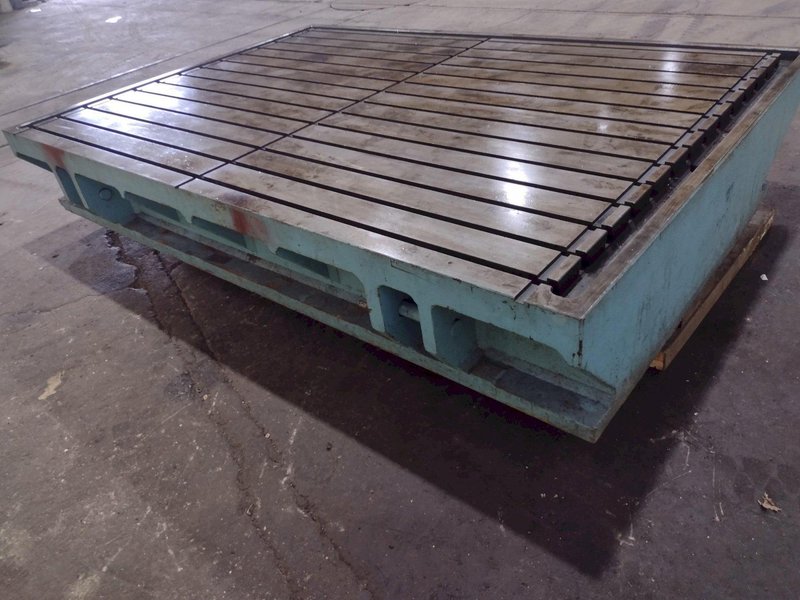 90&#039;&#039; X 130&#039;&#039; T SLOTTED LAYOUT TABLE / FLOOR PLATE: STOCK 17536