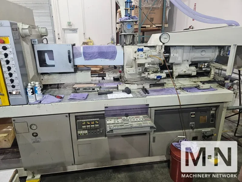 190 TON 15.9 OZ TOSHIBA MODEL ISF190SII-10A INJECTION MOLDING MACHINE MFG 1994