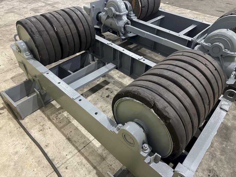 120 TON (240,000 LBS) RANSOME PANDJIRIS POWERED TANK TURNING ROLLS, POWER &amp; IDLER: STOCK #23142