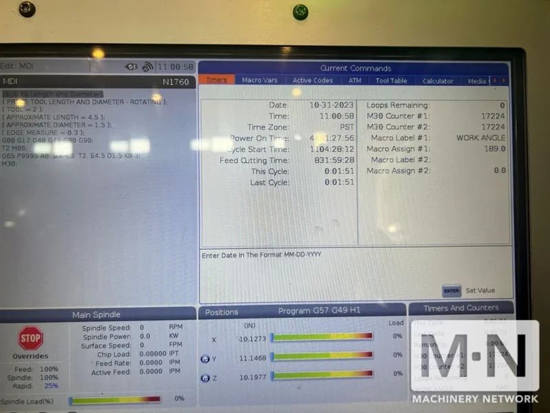 HAAS DM-2 CNC 4th-Axis Ready Vertical Machining Center, 2019