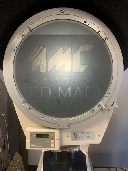 12" NIKON Model V-12BD Bench Top Vertical Beam Optical Comparator, S/N 1100207.