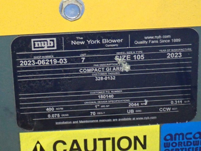 THE NEW YORK BLOWER .5 HP BLOWER  -  COMPACT GI ARR-9X
