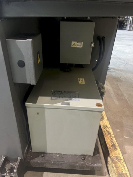 Hyd-Mech Model H-11A Horizontal programmable Automatic saw, 11" x 13" capacity, roller conveyor TS-50 controller. 2015'