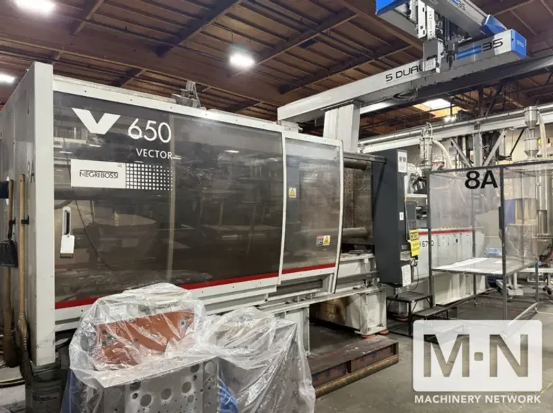715 TON 128 OZ NEGRI BOSSI MODEL V650 VECTOR INJECTION MOLDING MACHINE MFG 2014