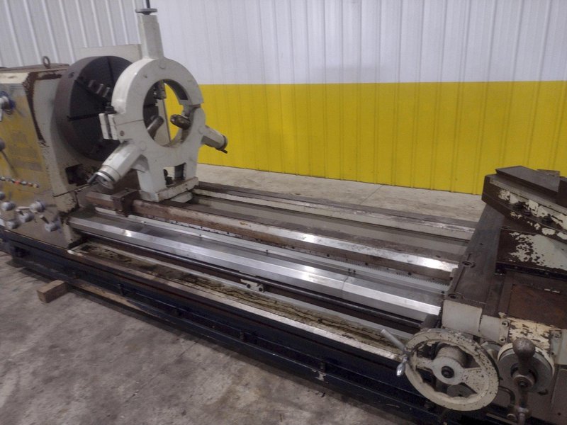 40" X 120" WILLIS MODEL #PA4010030 HOLLOW SPINDLE ENGINE LATHE, 10" HOLE, MAMMOTH SERIES, NEW 2009: STOCK #22267