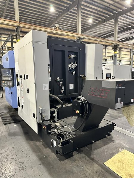 Doosan NHP 5000 HMC, 2021 – LNS Turbo MH250 Chip Conveyor, Probe, Tool Setter, 12 Cutting hours on machine!!