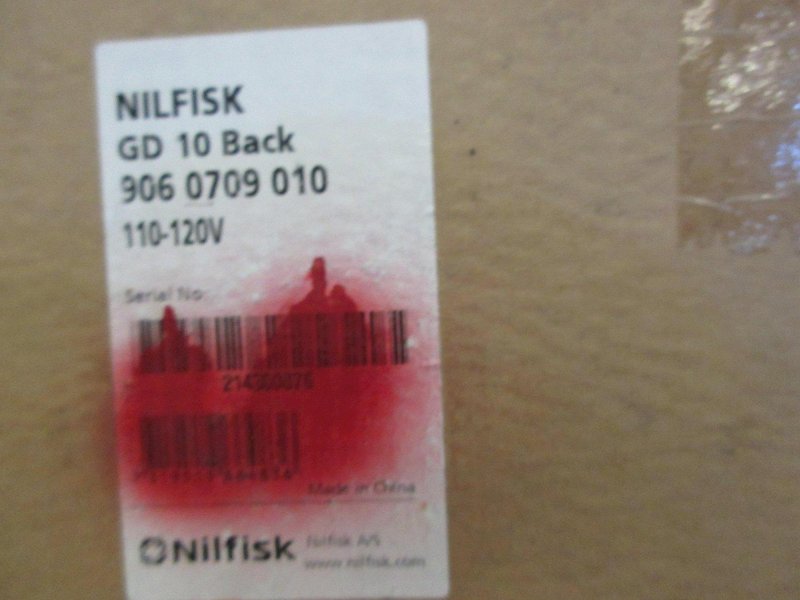 Nilfisk GD 10 Back Pack Vacuum, (3) Advance VU500 15" SMU Upright Vacuums and 2-Shelf Cart- Auction Item