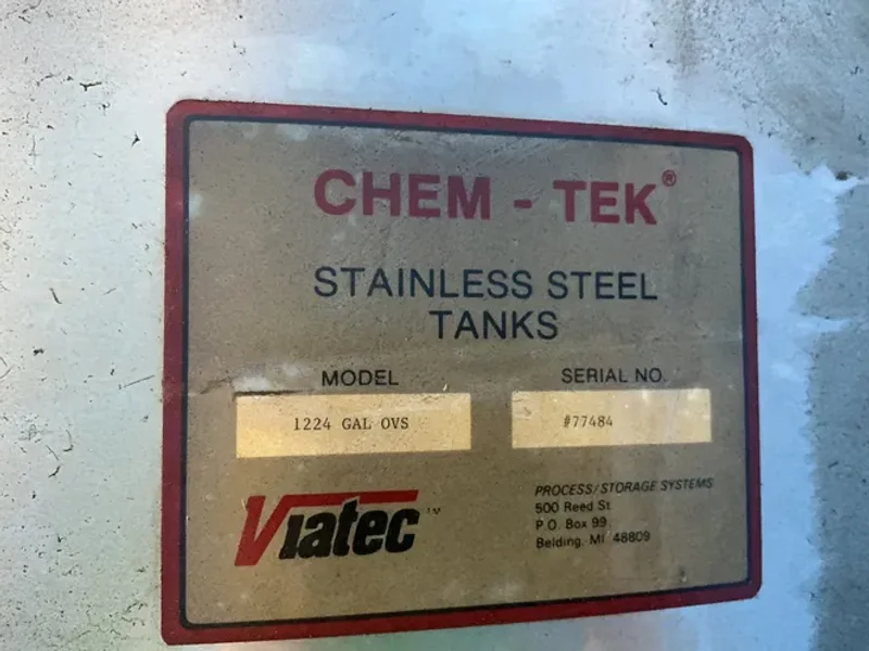 Viatec 1224 Gal S/s Tank  - 1224 Gal Ovs