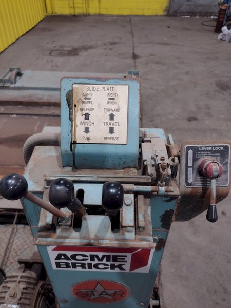 STAR ENGINEERING MODEL #S-3-7 HYDRAULIC POWERED RAIL TRANSFER CART WITH WINCH: STOCK #18491