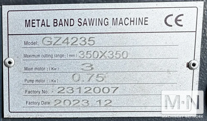 Borui GZ4235 Automatic Dual Column Horizontal Band Saw