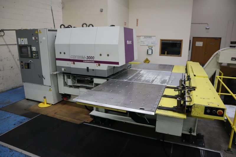 Murata Wiedemann C-3000 Turret Punch Press, 33 Ton, 54 Station Turret, (2) AI Stations, Fanuc 16-P CNC