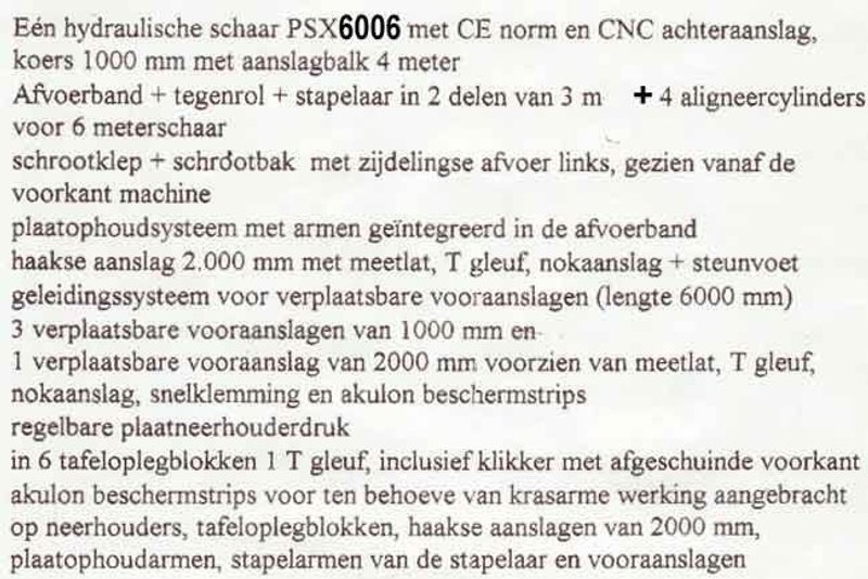 Haco PSX 6200 x 6 mm CNC