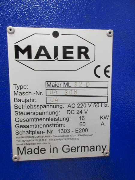 Maier ML32D 9 Axis Proline CNC Swiss Lathe with LNS Hydrobar Express 332 Bar Feeder and Shopmade High Pressure Coolant System- Auction Item