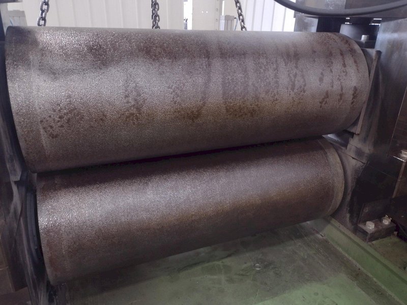 50&quot; WIDE BRADBURY-PUMA &quot;STUCCO&quot; DESIGN SINGLE-STAND EMBOSSER ROLL, NEW 2013: STOCK #17005
